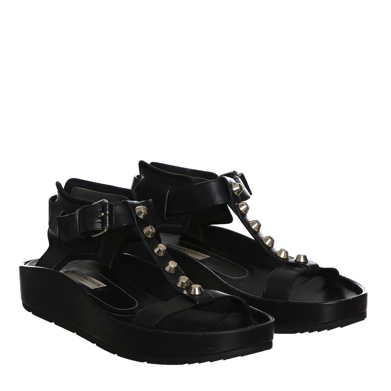 Sandalia-Balenciaga-Couro-Preta