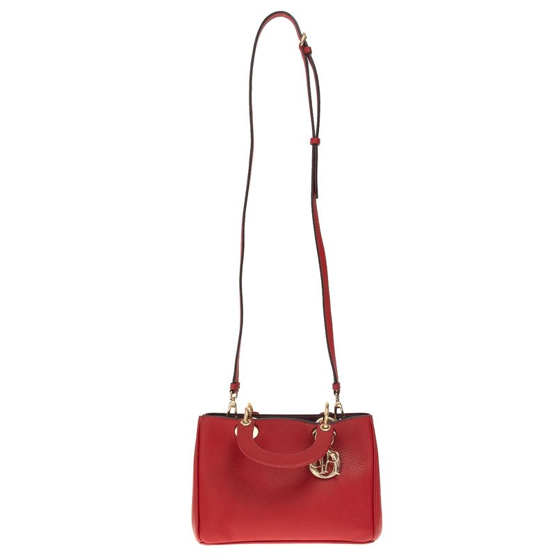 Bolsa-Christian-Dior-Diorissimo-Pequena-Vermelha