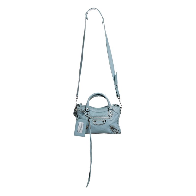 Bolsa-Balenciaga-Motocross-Classic-City-Nano-Verde-Agua
