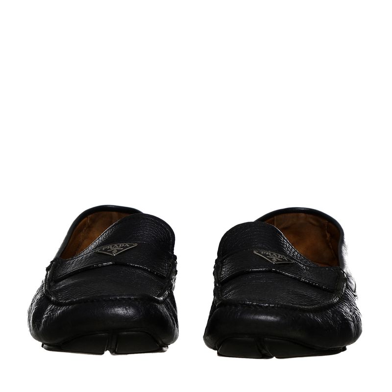Mocassim-Prada-Couro-Preto