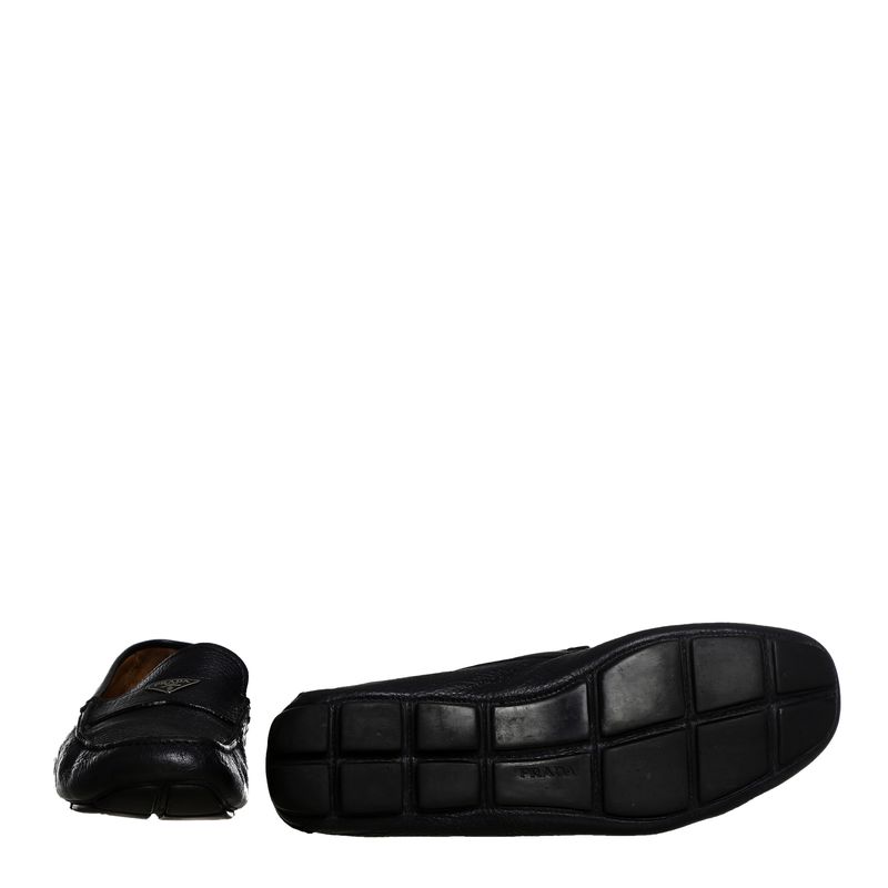 Mocassim-Prada-Couro-Preto