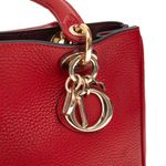 Bolsa-Christian-Dior-Diorissimo-Pequena-Vermelha