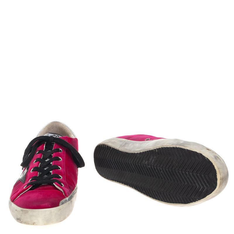 Tenis-Golden-Goose-Super-Star-Veludo-Rosa