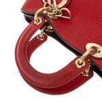 Bolsa-Christian-Dior-Diorissimo-Pequena-Vermelha