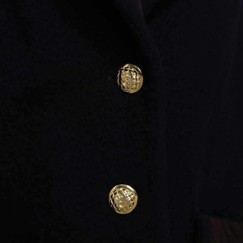 Casaco-Chanel-Vintage-Azul-e-Marrom-