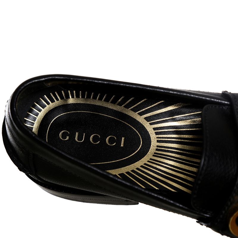 Mocassim-Gucci-Logo-Preto