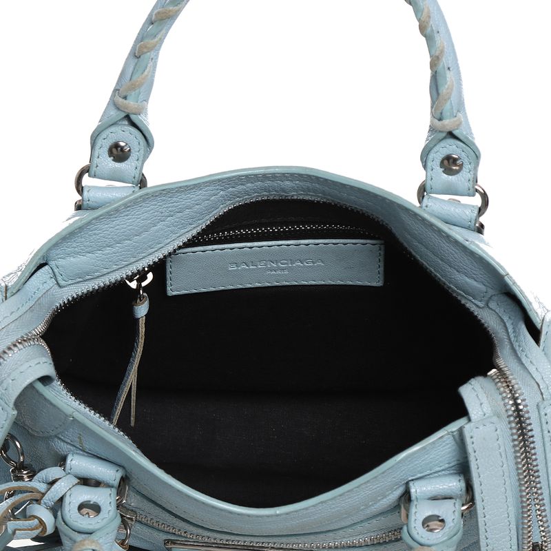 Bolsa-Balenciaga-Motocross-Classic-City-Nano-Verde-Agua