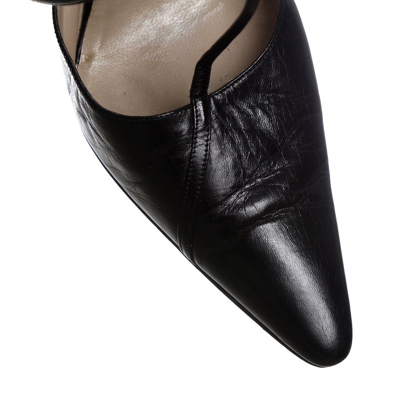 Sapato-Christian-Dior-Vintage-Couro-Preto-