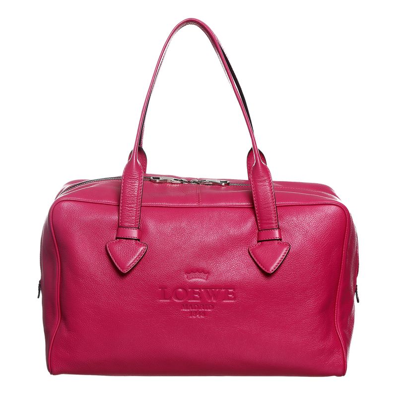 Bolsa-Loewe-Logo-Couro-Rosa