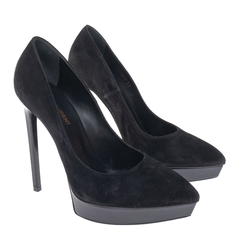Sapato-Saint-Laurent-Pump-Camurca-Preto