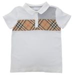 Blusa-Polo-Burberry-Infantil-House-Check-Branca