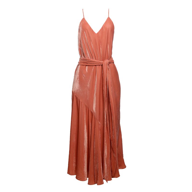 Vestido-Cris-Barros-Veludo-Rosa