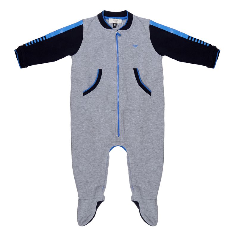 Macacao-Armani-Baby-Infantil-Cinza