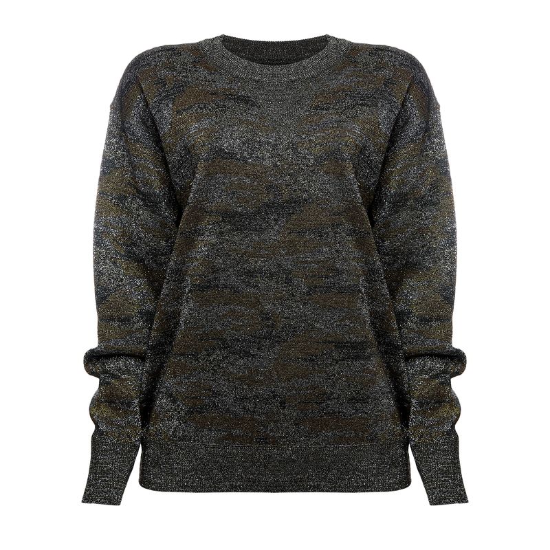Sueter-Isabel-Marant-Lurex-Grafite-e-Dourado