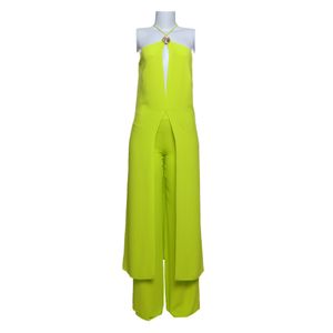 Conjunto Calça e Blusa Longa Verde Limão