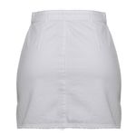 Saia-L-Agence-Mini-Jeans-Branca