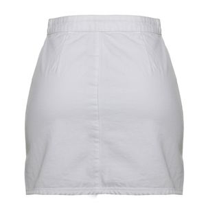 Saia L'Agence Mini Jeans Branca