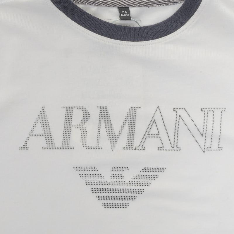 Camiseta-Armani-Junior-Logo-Branca