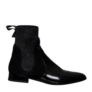 Bota Emporio Armani Couro e Lurex
