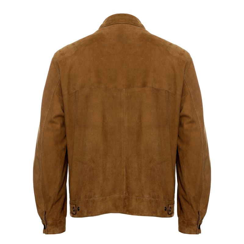 Jaqueta-Salvatore-Ferragamo-Camurca-Caramelo