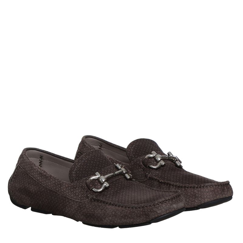 Mocassim-Salvatore-Ferragamo-Gancini-Camurca-Marrom