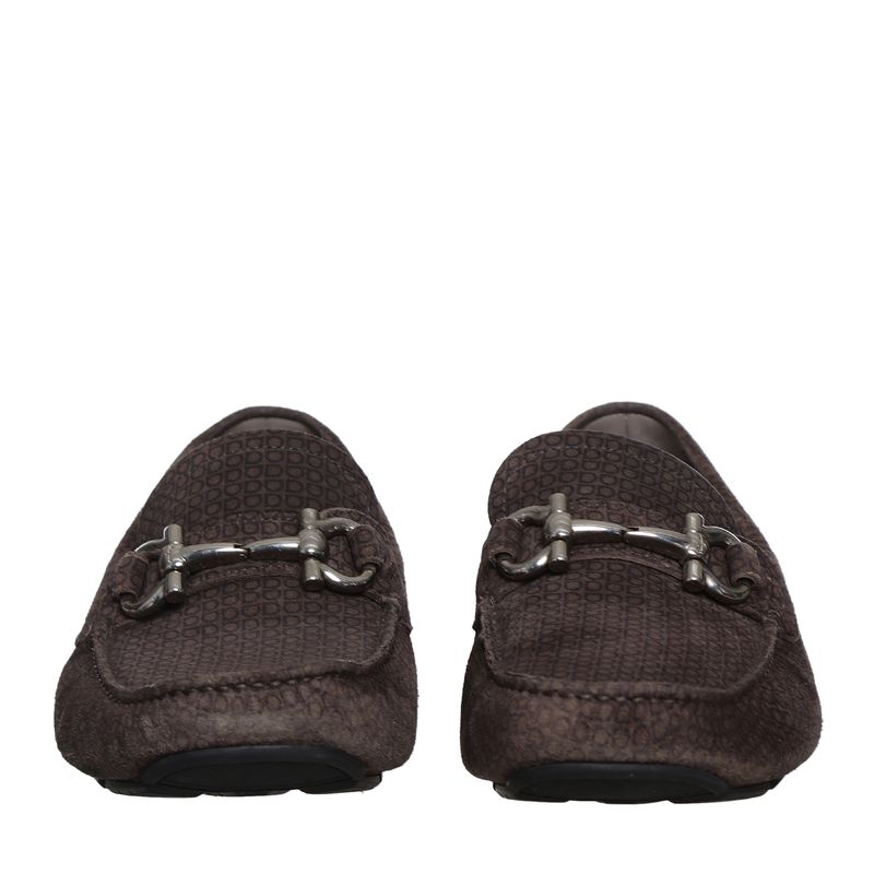 Mocassim-Salvatore-Ferragamo-Gancini-Camurca-Marrom