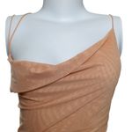 Vestido-Tule-Drapeado-Bege