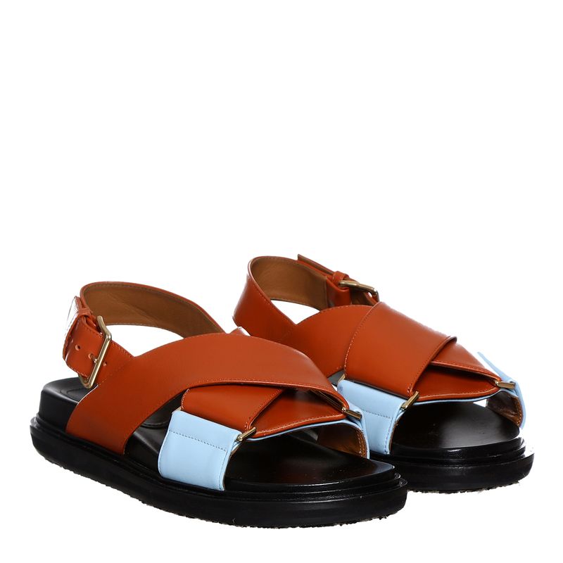 Sandalia-Marni-Fussbett-Bicolor