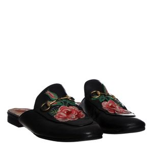 Mule Gucci Princetown Bordado Floral