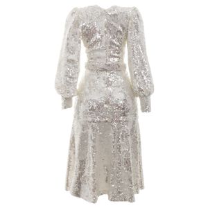Vestido NXT LVL Branco Paetê