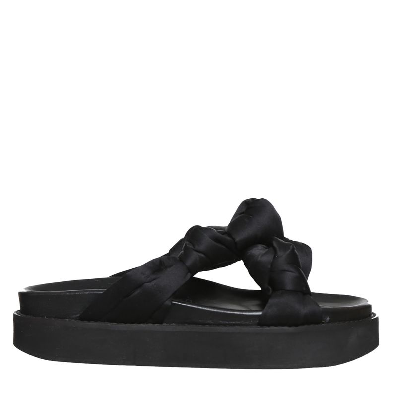 Sandalia-Ganni-Mid-Knotted-Preta