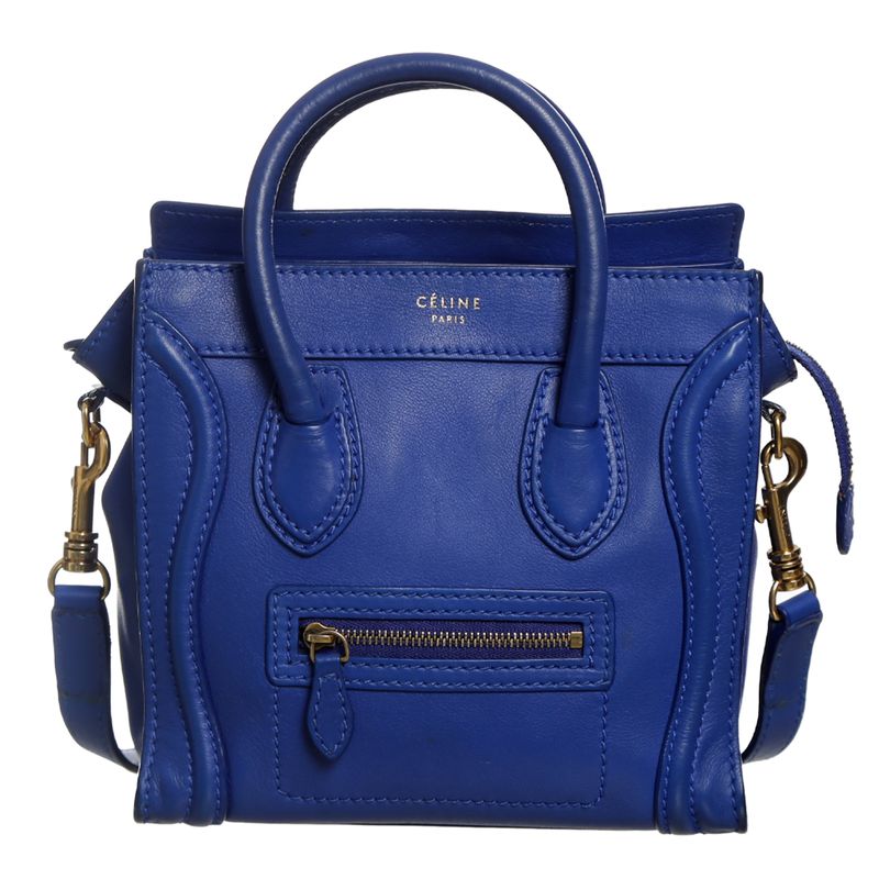 Bolsa-Celine-Luggage-Nano-Azul