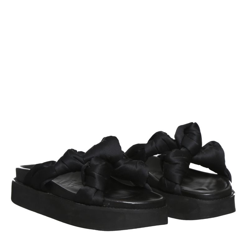 Sandalia-Ganni-Mid-Knotted-Preta