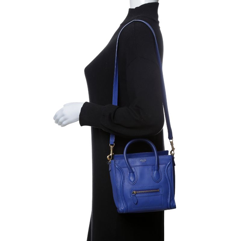 Bolsa-Celine-Luggage-Nano-Azul