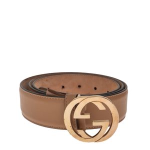 Cinto Gucci GG Interlocking Bege