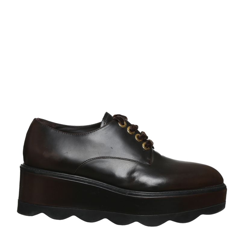 Sapato-Prada-Oxford-Couro-Marrom