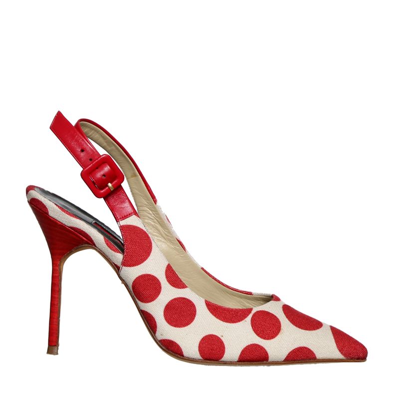 Sapato-Carolina-Herrera-Scarpin-Poa-Vermelho-e-Bege