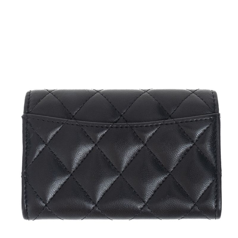 Porta-Cartao-Chanel-Lambskin-Preto