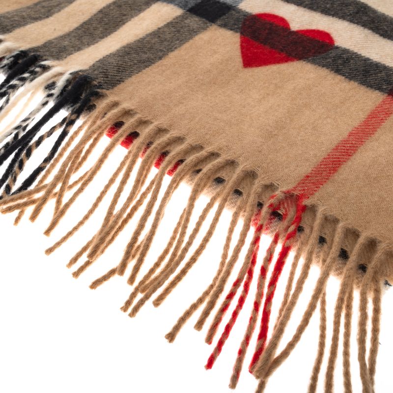 Cachecol-Burberry-Cashmere-Housecheck-Coracao