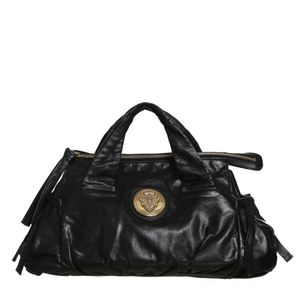 Bolsa Gucci Hysteria Tote Couro Preta