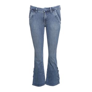 Calça Frame Jeans Cropped Azul