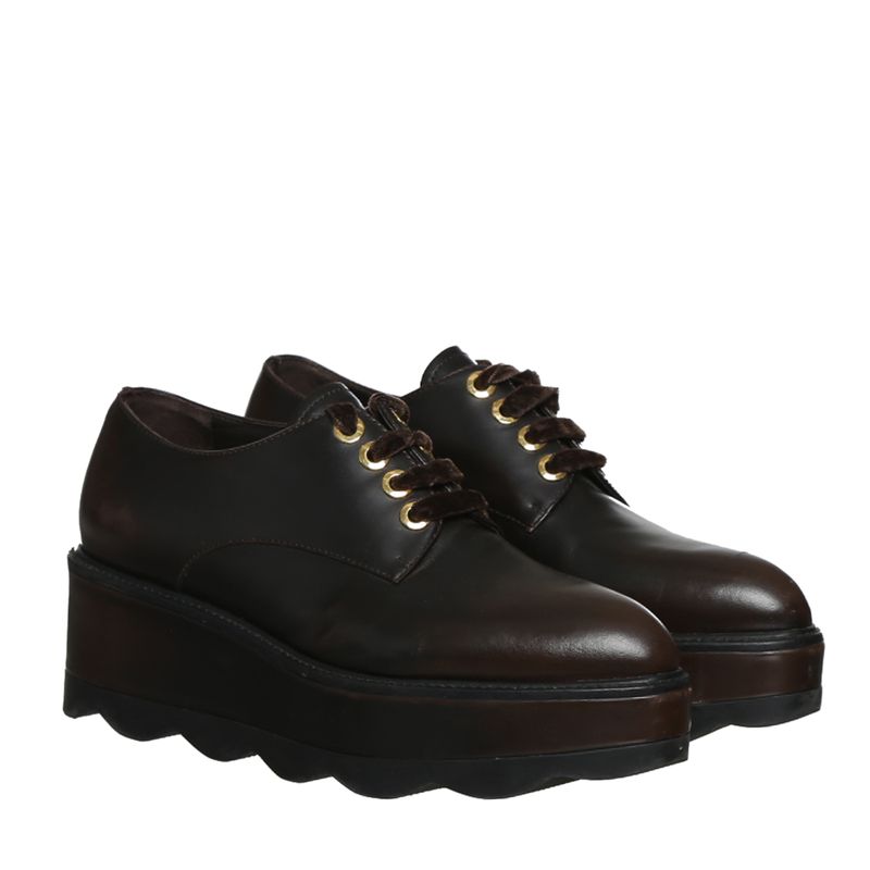 Sapato-Prada-Oxford-Couro-Marrom