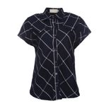 Camisa-Le-Soleil-d-ete-Xadrez-Azul-e-Branca