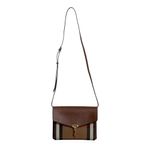 Bolsa-Burberry-Housechek-e-Couro-Marrom--