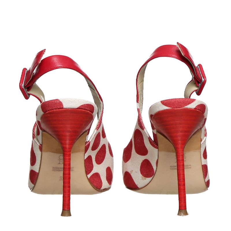 Sapato-Carolina-Herrera-Scarpin-Poa-Vermelho-e-Bege
