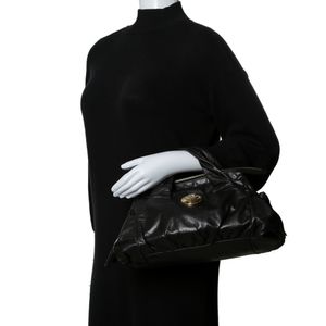Bolsa Gucci Hysteria Tote Couro Preta