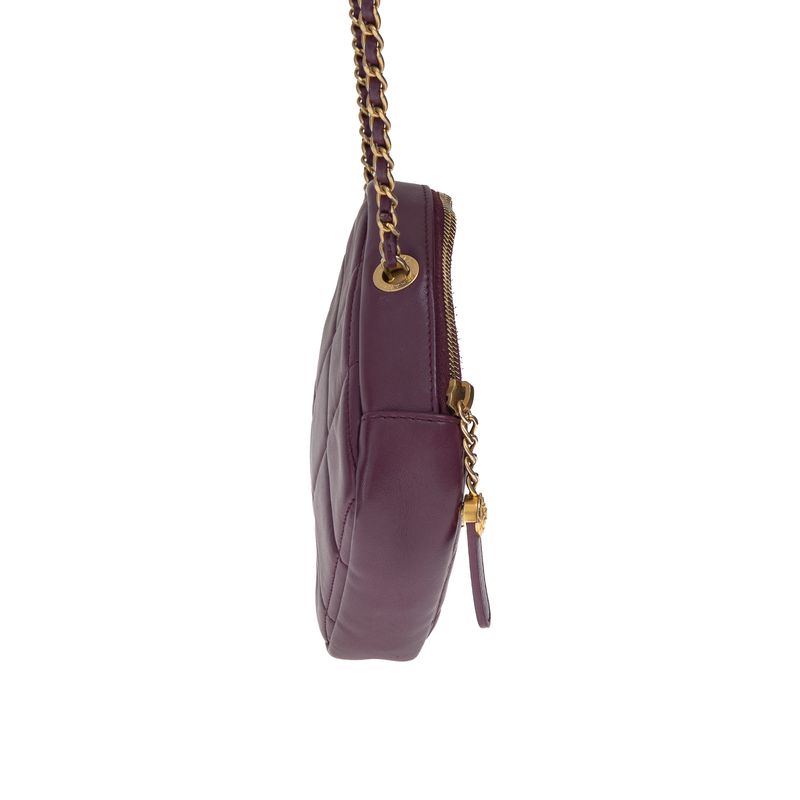 Bolsa-Chanel-Diamond-Lambskin-Roxo