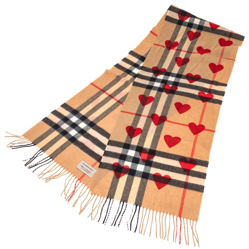 Cachecol-Burberry-Cashmere-Housecheck-Coracao