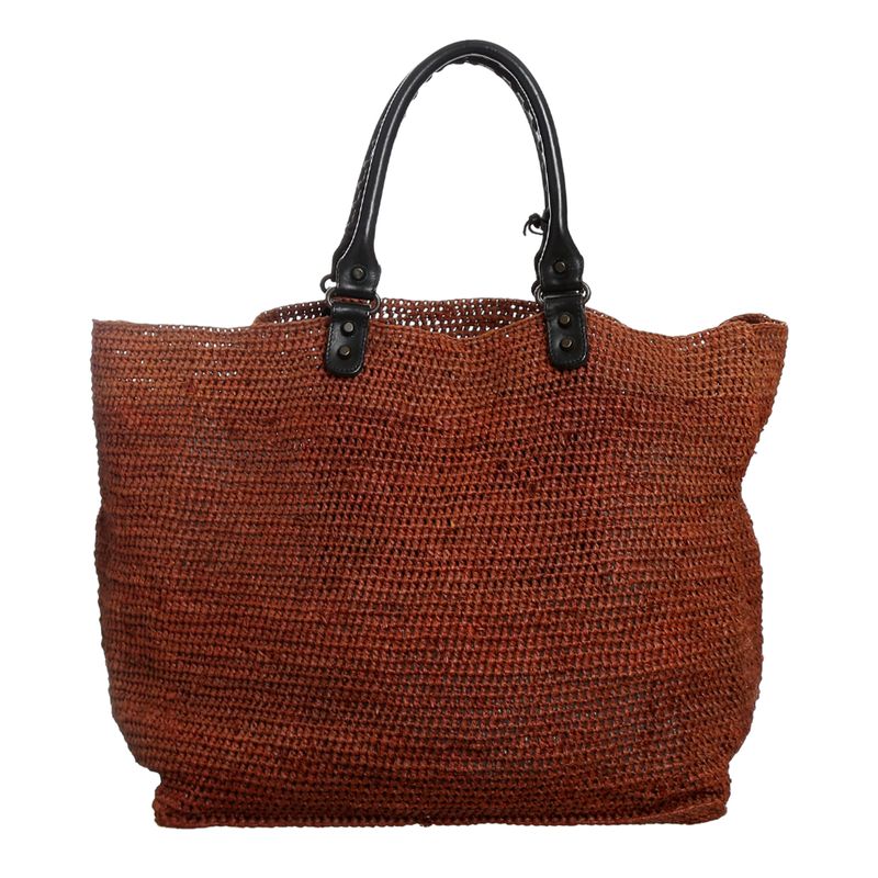 Bolsa-Balenciaga-Rafia-e-Couro-Bicolor-----