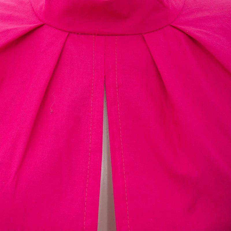 Vestido-Tufi-Duek-Manga-Longa-Rosa